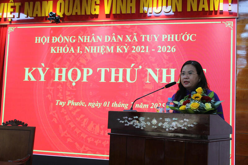 HĐND xã, NK 2025- 2030, Kỳ họp thứ nhất